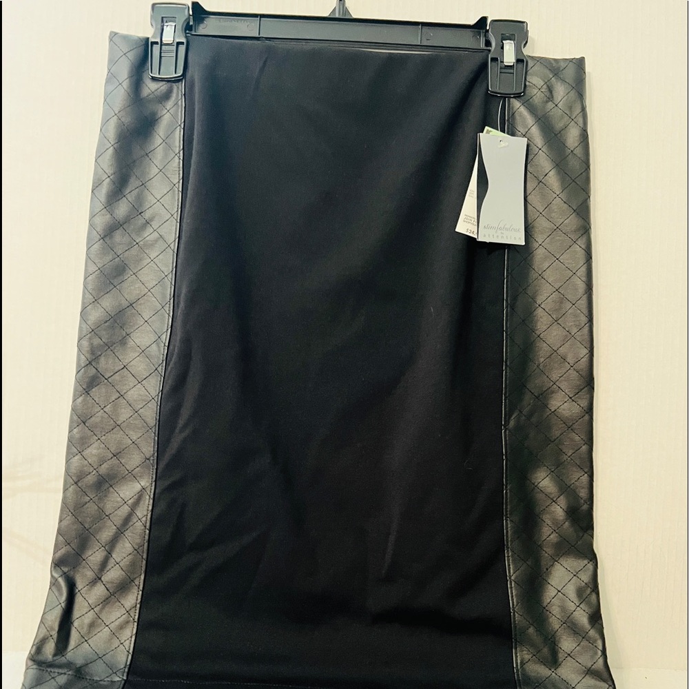 Slim Fabulous Ultimate Slimming! Women Black Casual Skirt M